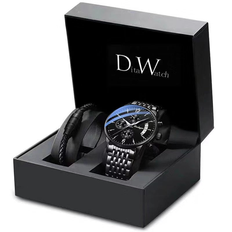 New fashion men watches waterproof luminous quartz