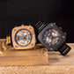 Watch Men Wooden Stainless Steel Business Sport