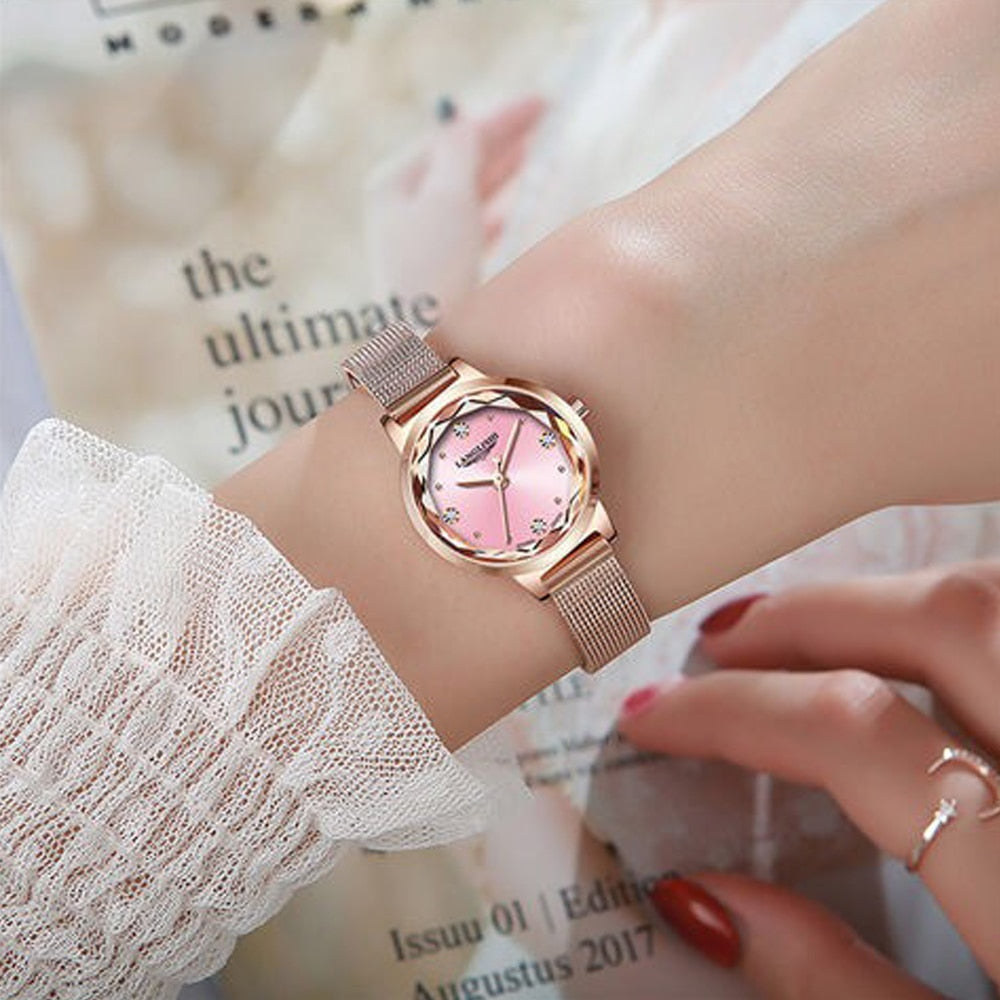 Japan Quartz Movement High Quality LANGLISHI Simple Watches Women