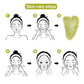 2pcs Jade Roller  Massager Face Slimmig Rollers Lift Anti Wrinkle Facial Beauty Skin