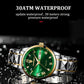 Top Brand Luxury Fashion Green Dial Watch Men Waterproof