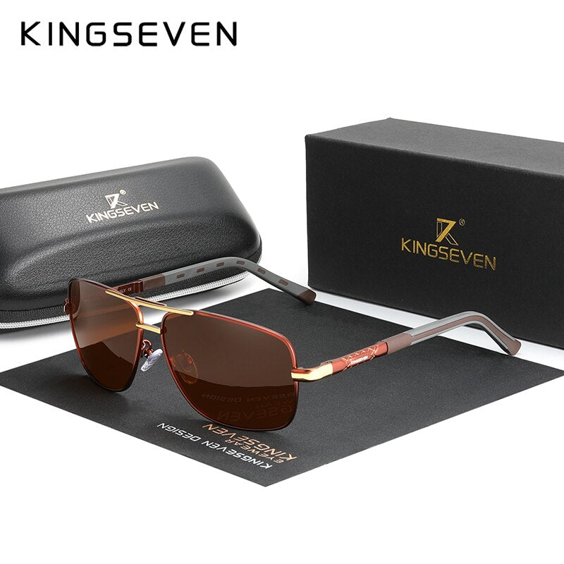 Aluminum Brand Pilot Polarized Sunglasses Men