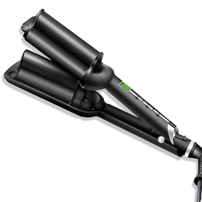 Deep Wave 32MM Hair Curling Irons Three-tube Curler Pro Hair Curling Iron For Salon &amp; Home Ceramic Curling Wand Curl Bar