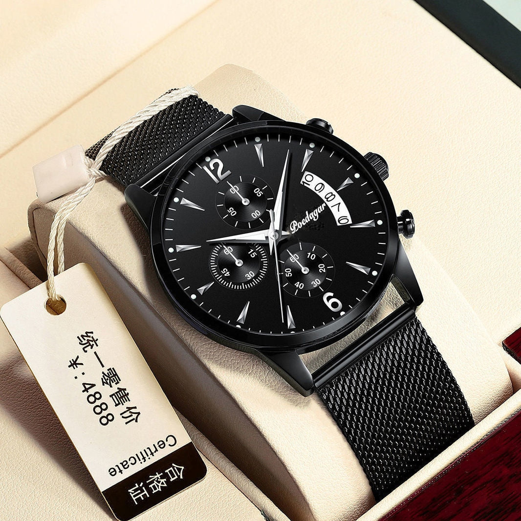 New fashion men watches waterproof luminous quartz