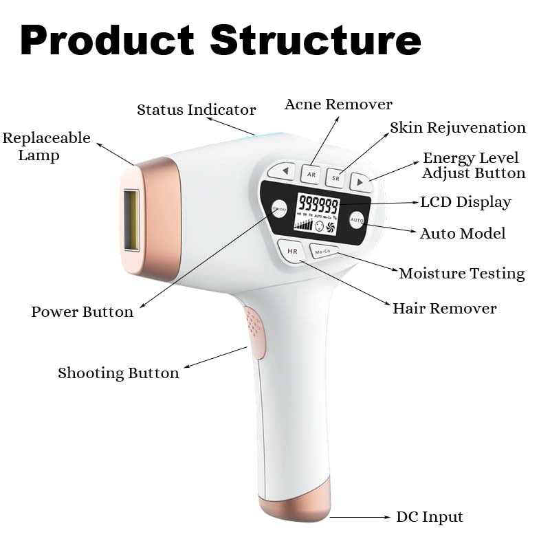 999999 Flashes IPL Laser Hair Removal Machine 5in1 Electirc
