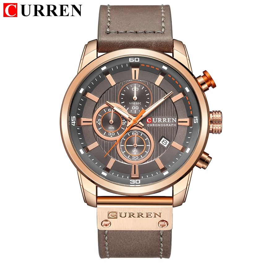 Fashion date quartz men watches top brand luxury male clock