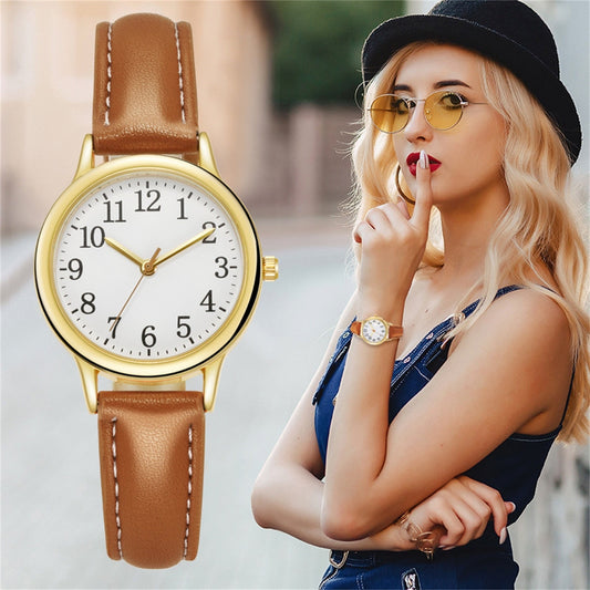Women Watch Easy To Read Arabic Numerals Simple