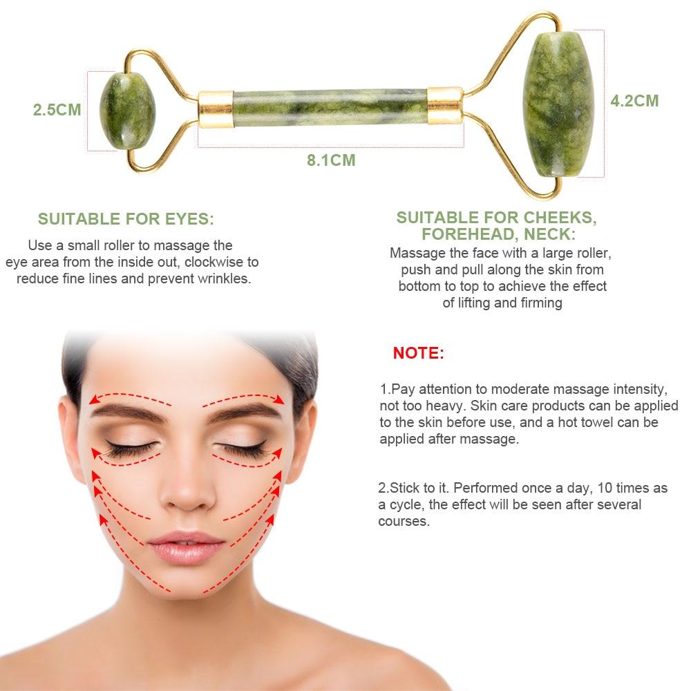 Use jade face roller, to maintain radiant look