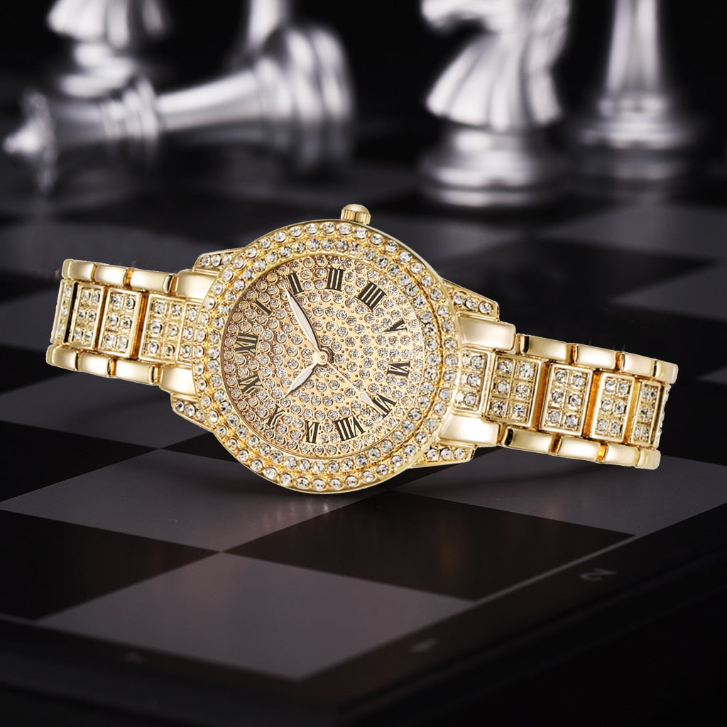 Diamond Women Watches Gold Watch Ladies Wrist