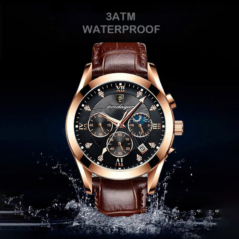 New Fashion Mens Watches Waterproof Luminous