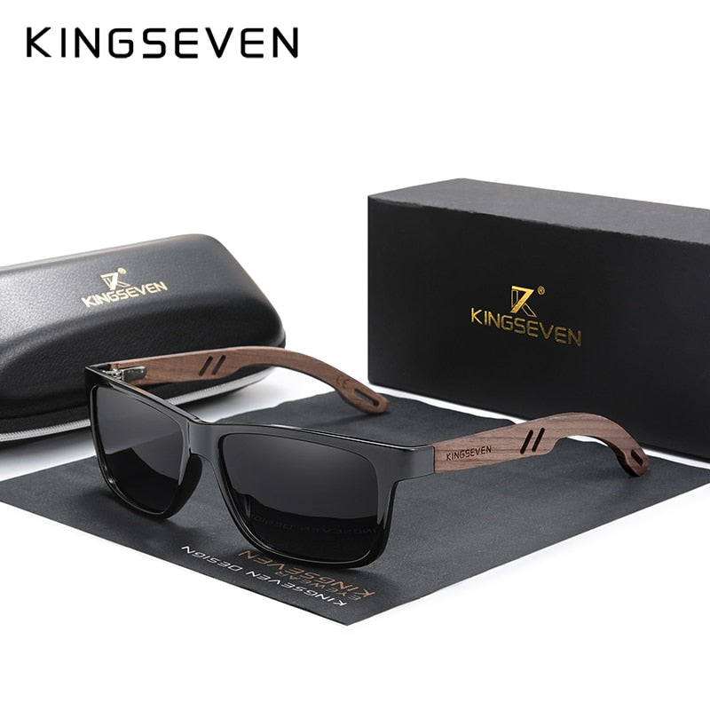 Walnut Wood Handmade Sunglasses Men Polarized