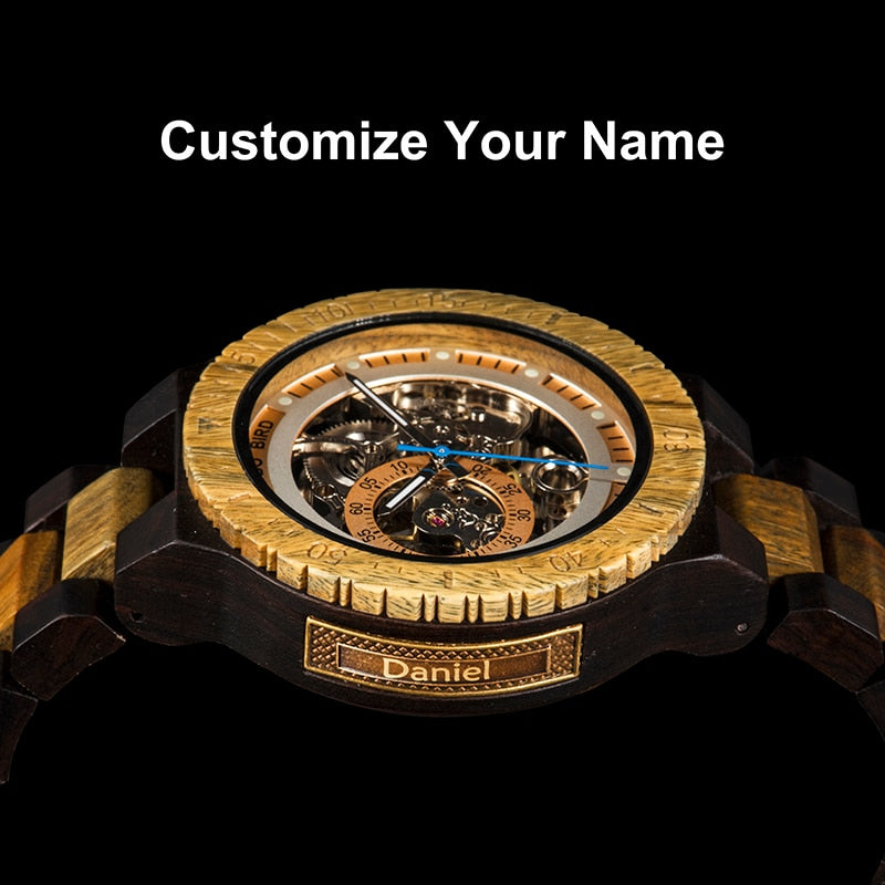 Wood Automatic Watches Relogio Masculino
