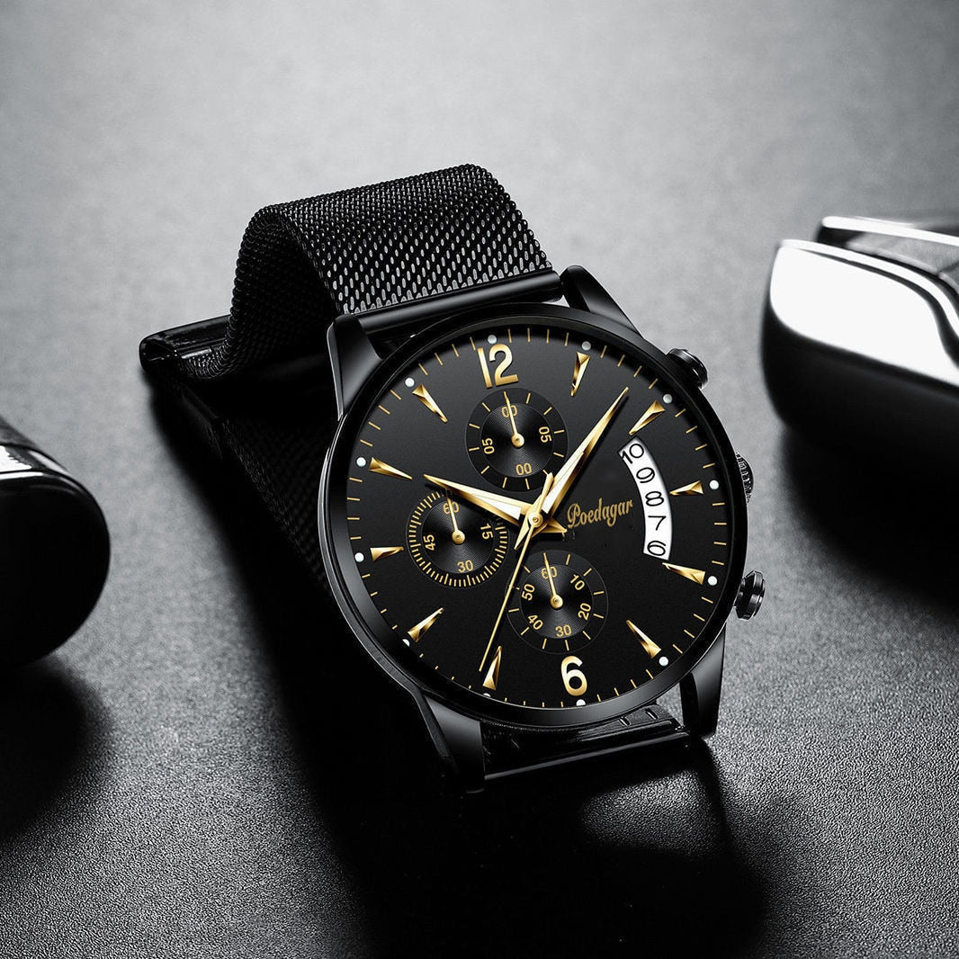 New fashion men watches waterproof luminous quartz
