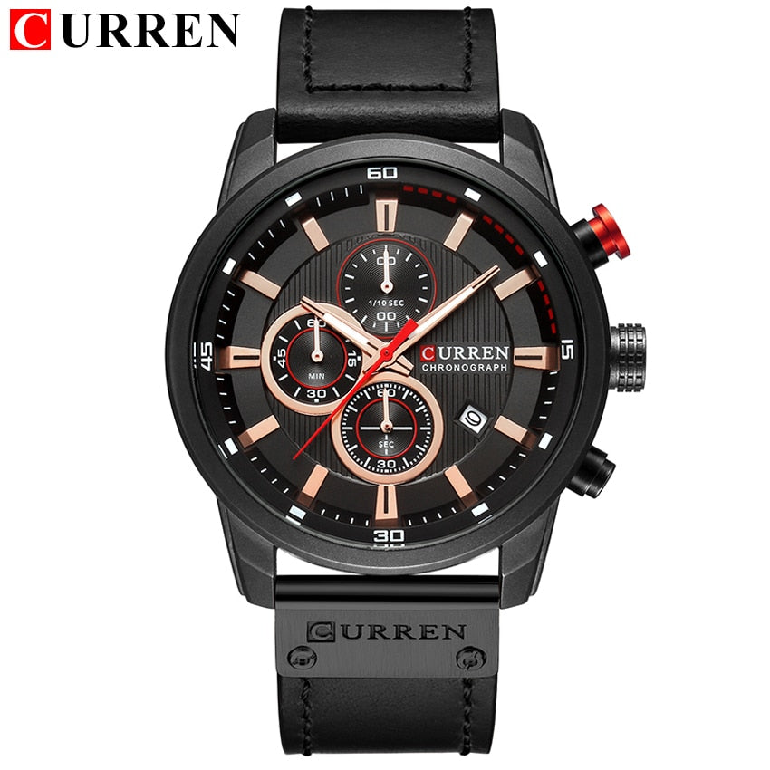 Fashion date quartz men watches top brand luxury male clock