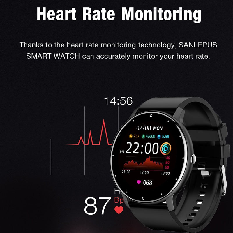 2022 New Smart Watch Men Full Touch Screen