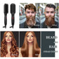 Hair Straightener Hot Comb 230℃ Anti-Scalding Hair Brush Ceramic Heating Lcd Display Dual Voltage Silent Beard Straightener Iron