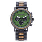Luxury Stainless Steel Wood Watch Men