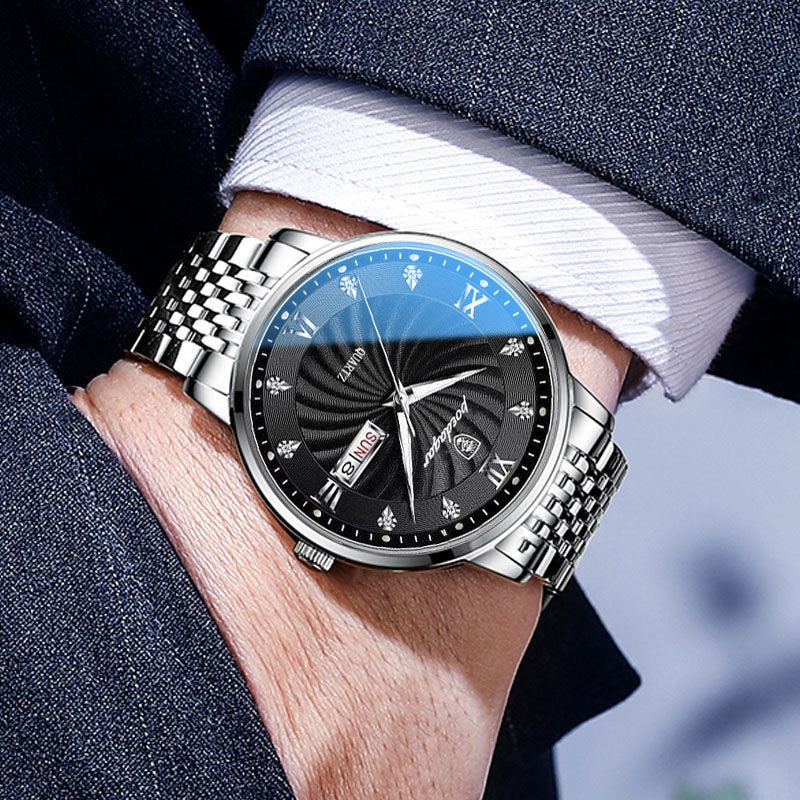 2022 fashion watch men stainless steel