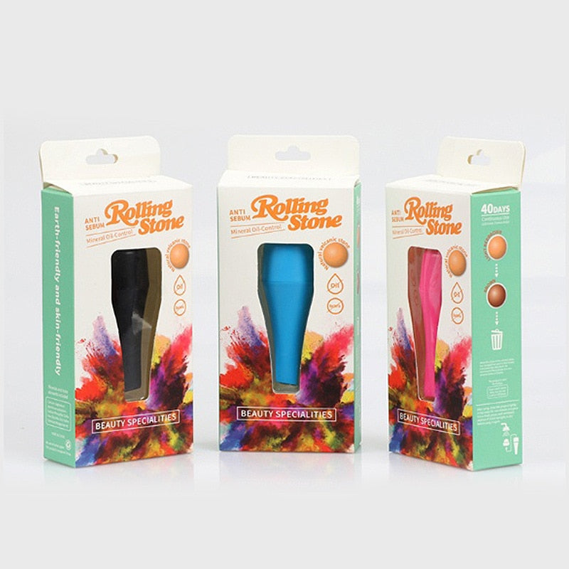 Natural Volcanic Roller Oil Control Roller Facial Skin Care Tools. - TEXVIN
