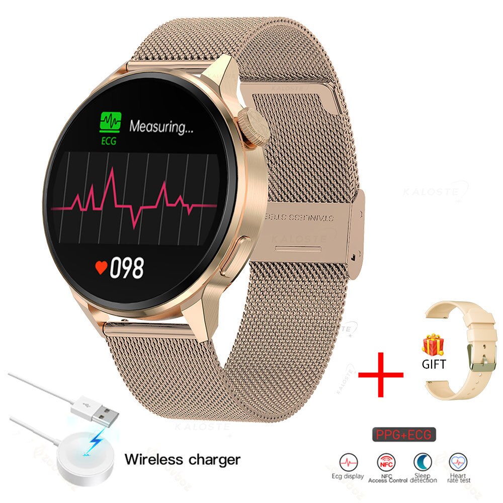 2022 New heart rate ECG smart watch mens