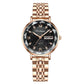 Swiss Brand Poedgagar Women Watch Stainless Steel Mesh Rose Gold