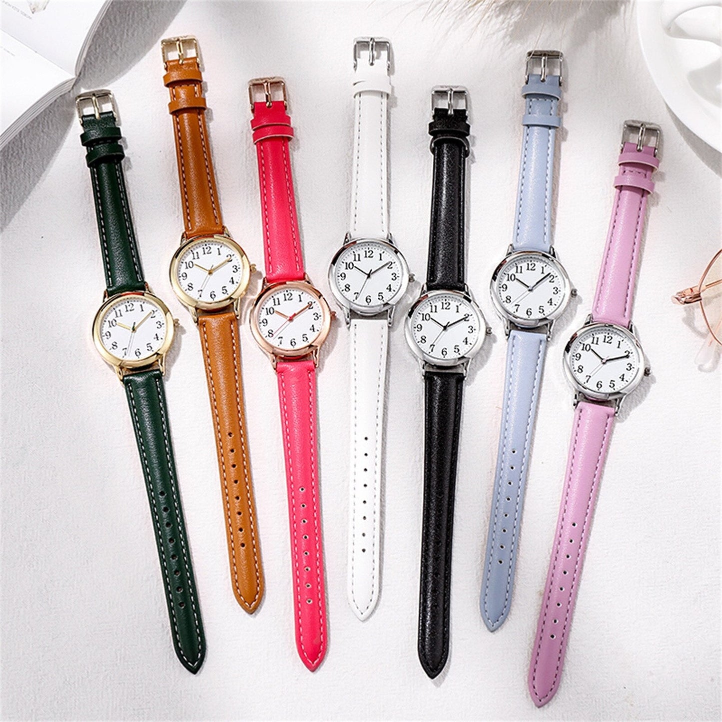 Women Watch Easy To Read Arabic Numerals Simple