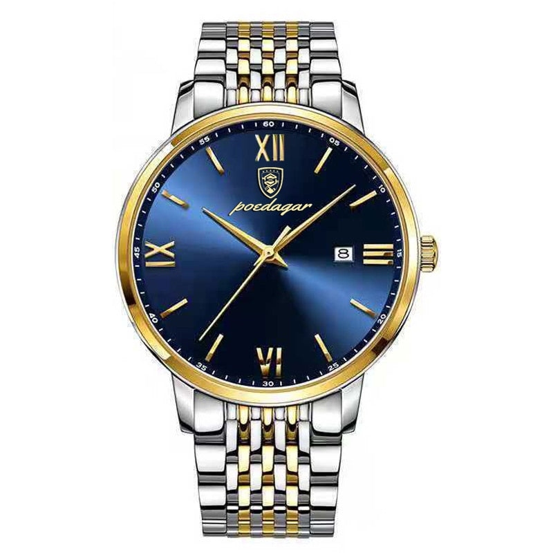 Fashion  Mens Watches Top Brand Luxury Leather Quartz