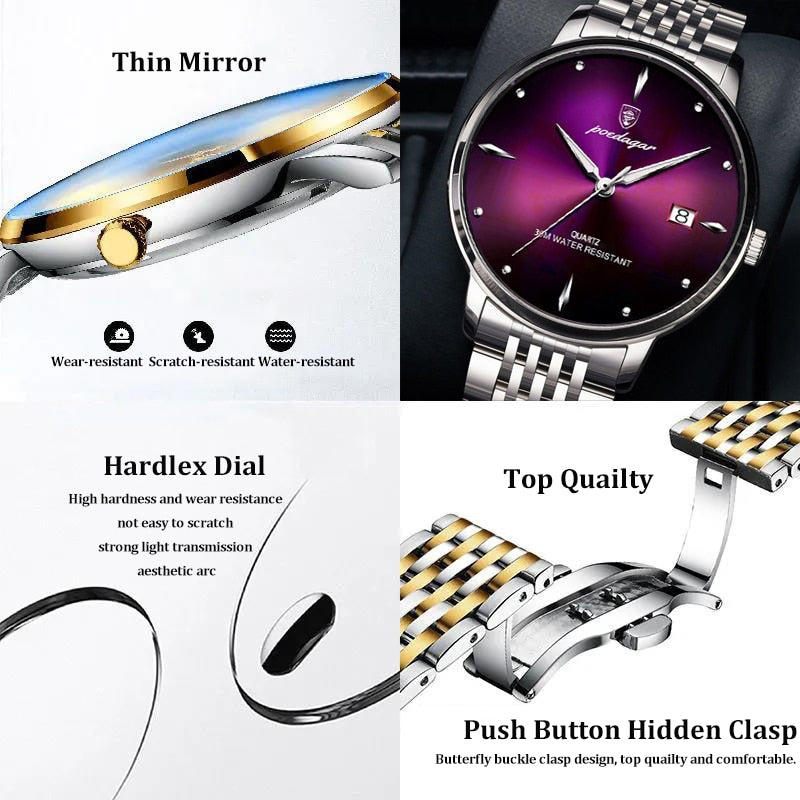 Top Brand Luxury Men Watch Waterproof Luminous Stainless