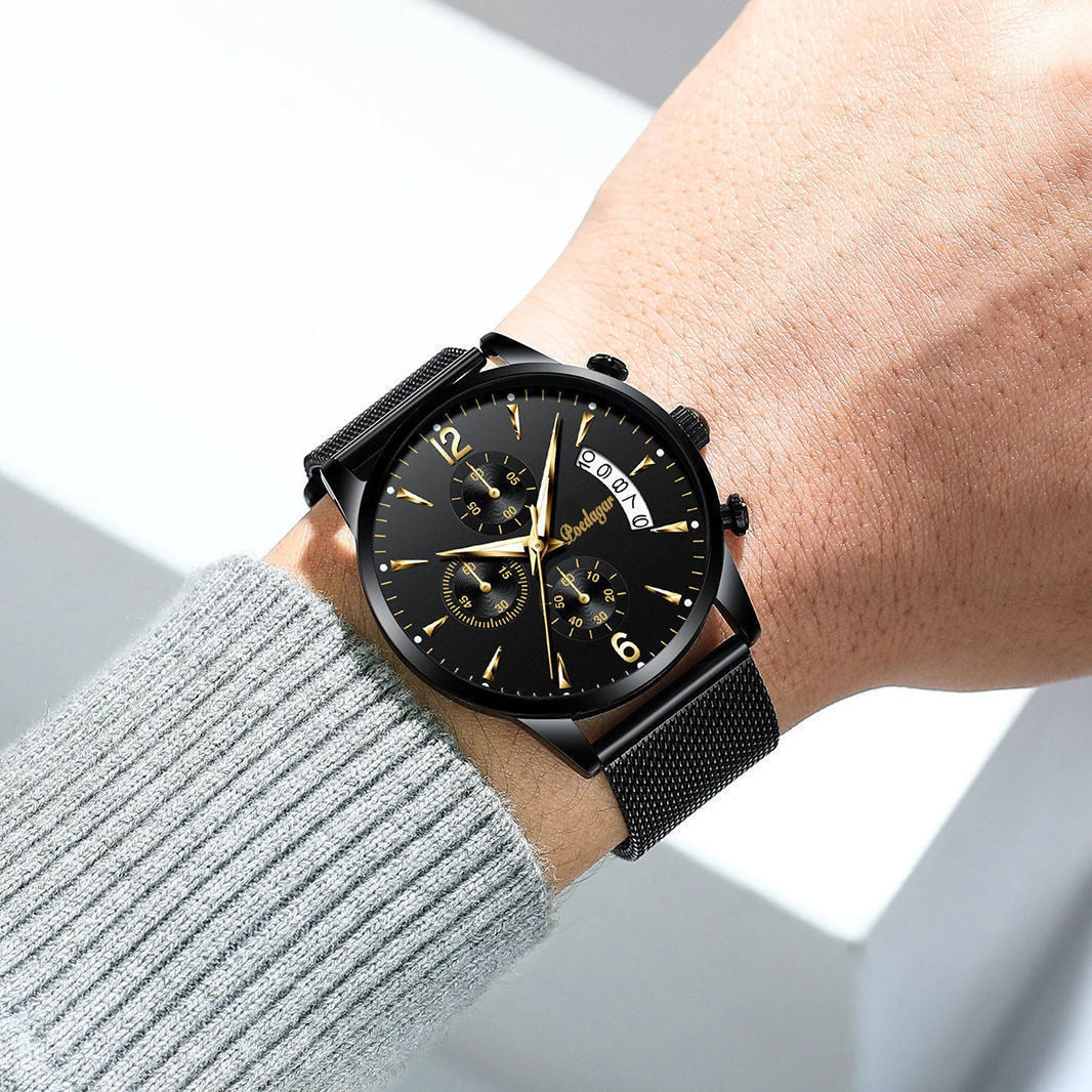 New fashion men watches waterproof luminous quartz