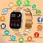 LIGE New Bluetooth Call Smart watch Women Full touch Screen