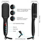 Hair Straightener Hot Comb 230℃ Anti-Scalding Hair Brush Ceramic Heating Lcd Display Dual Voltage Silent Beard Straightener Iron