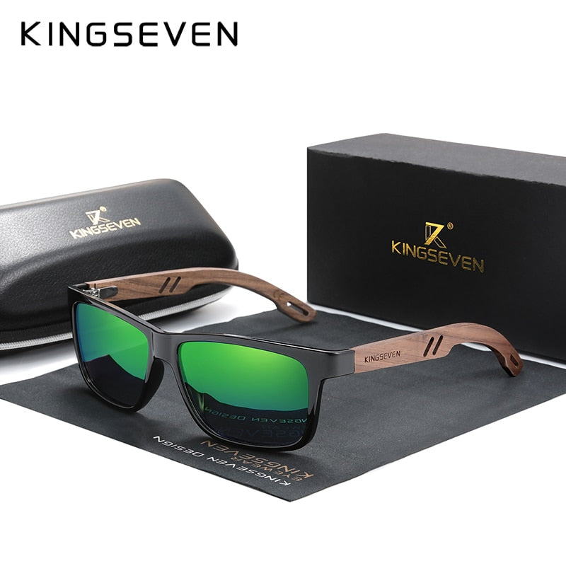 Walnut Wood Handmade Sunglasses Men Polarized