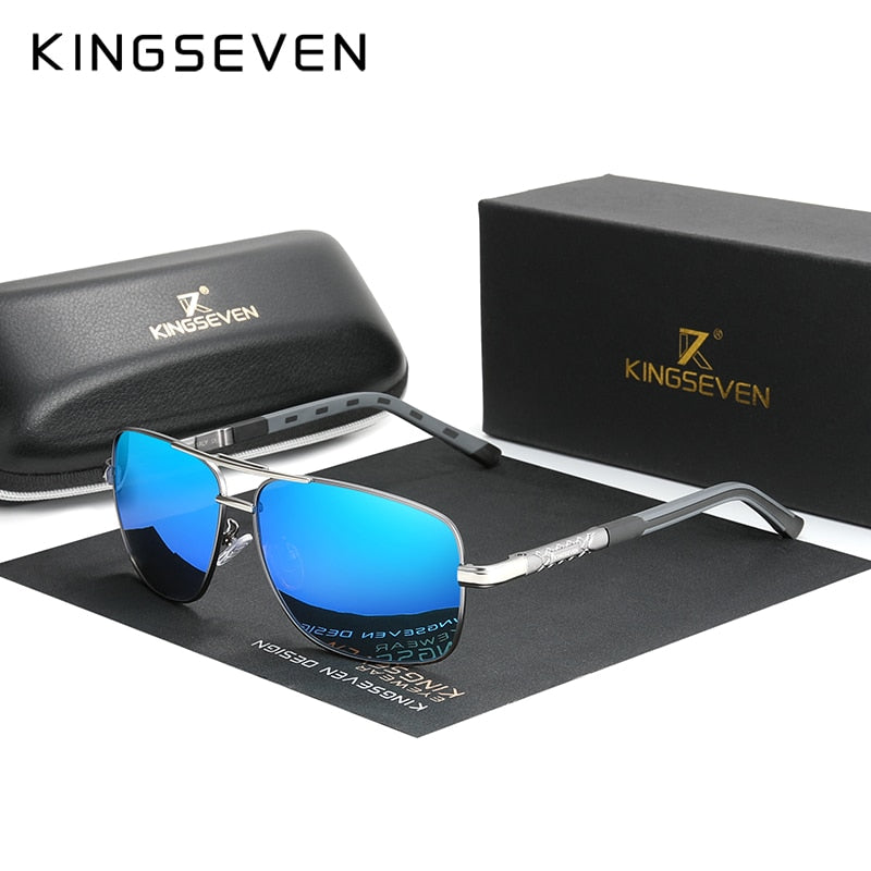 Aluminum Brand Pilot Polarized Sunglasses Men