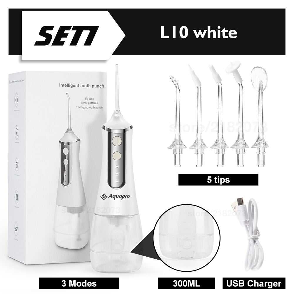 Oral Irrigator Dental Water 5 Jets 3 Modes Teeth Whitening