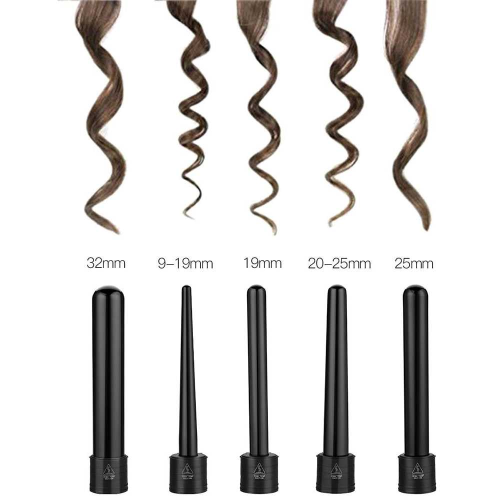 5P Curling Iron Hair Curler 9-32MM Professional Curl Irons Ceramic Styling Tools