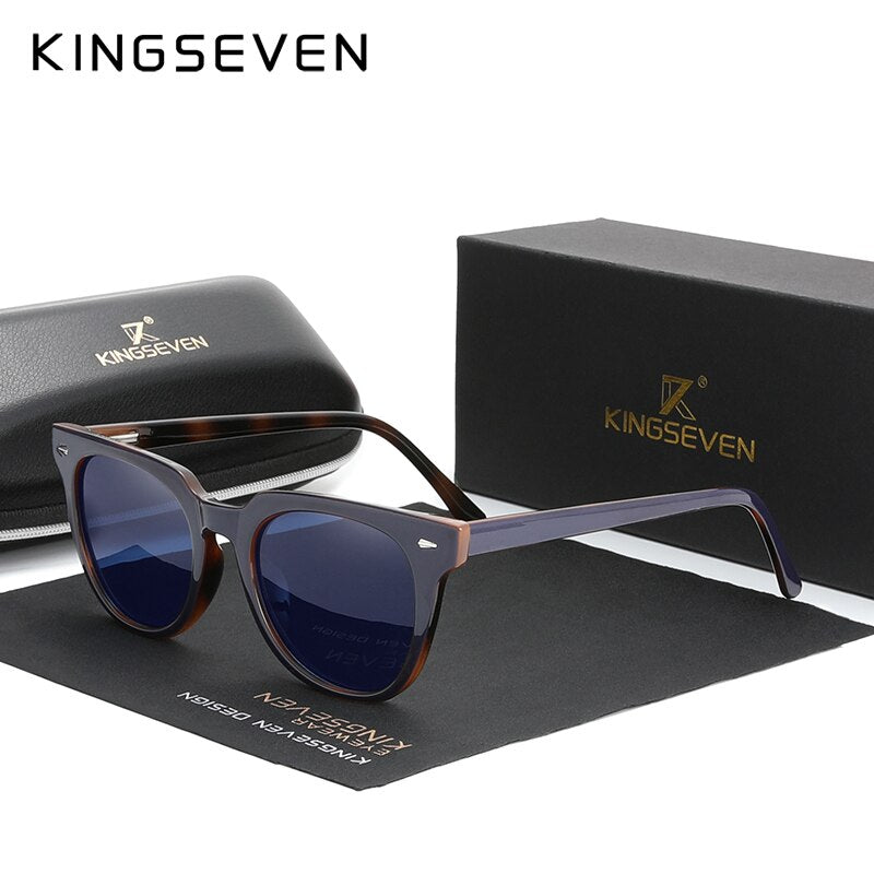 Polarized Square Sunglasses Men Women Zebra