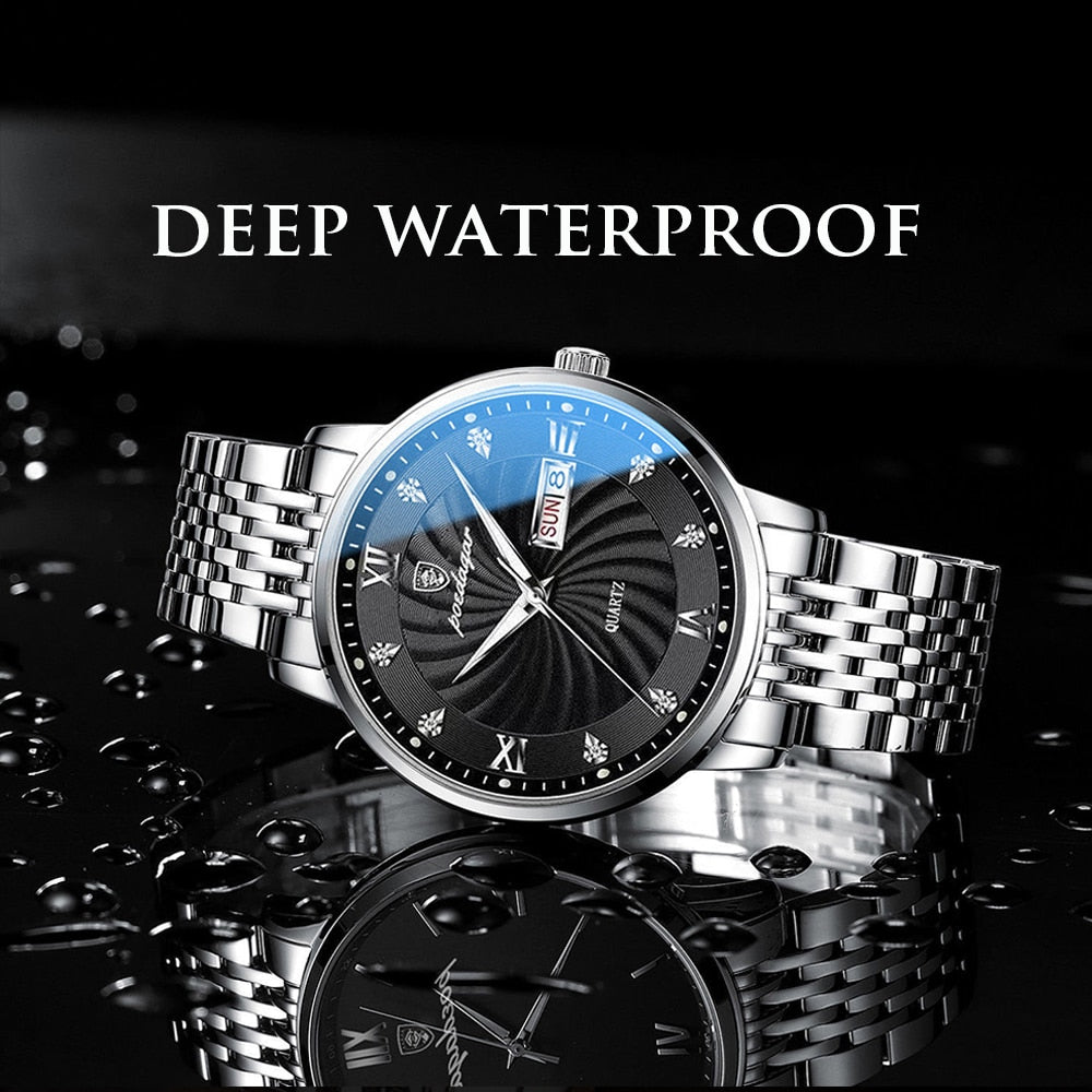 2022 fashion watch men stainless steel