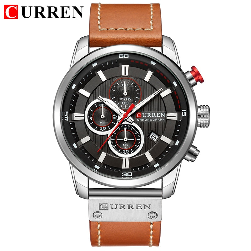 Fashion date quartz men watches top brand luxury male clock