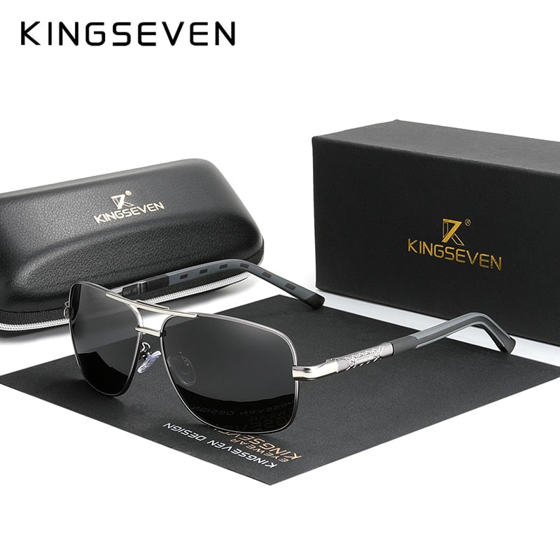 Aluminum Brand Pilot Polarized Sunglasses Men