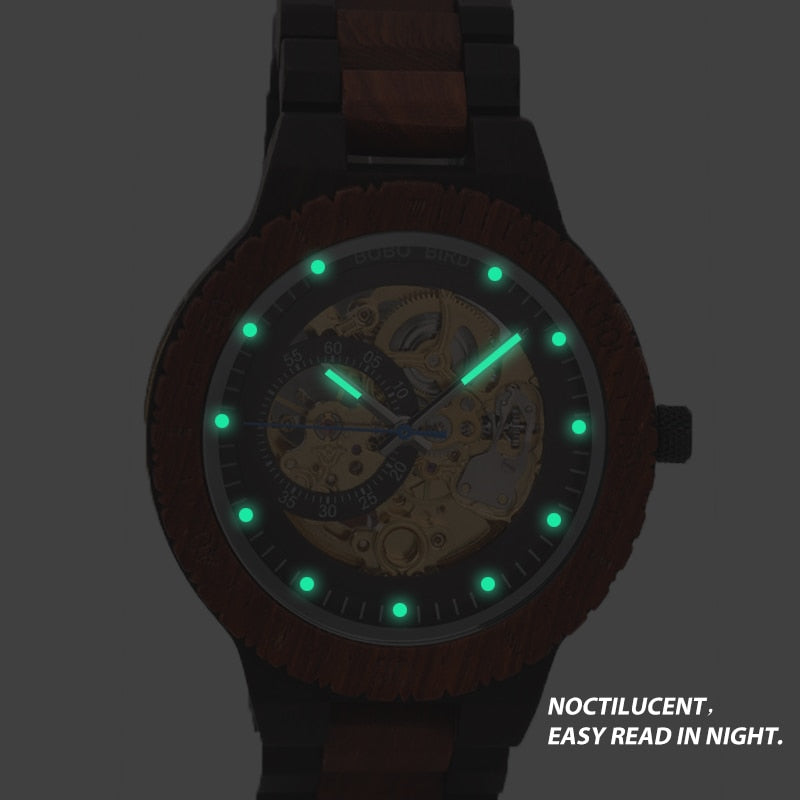 Wood Automatic Watches Relogio Masculino