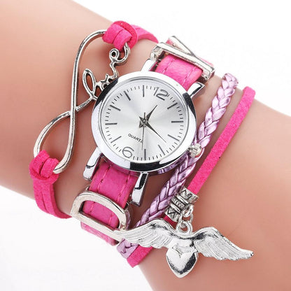 Watches For Women Luxury Silver Heart Pendant