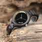 Wood Women Watch Wooden Band Exquisite Quartz