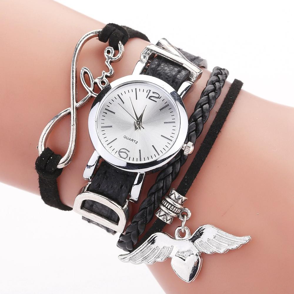 Watches For Women Luxury Silver Heart Pendant
