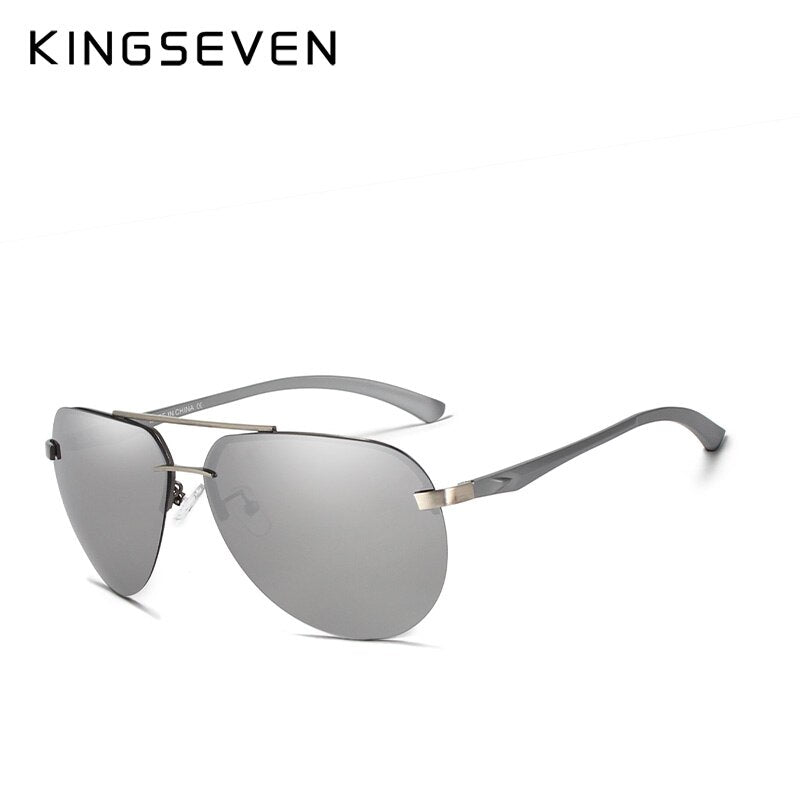 Aluminum Pilot Polarized Sunglasses Men Vintage