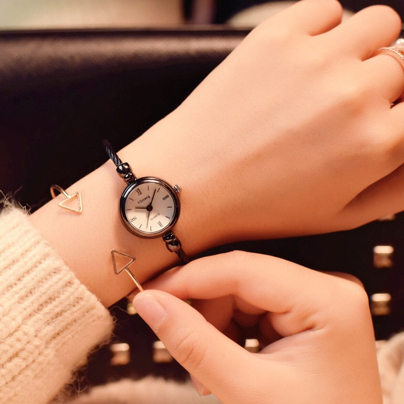 Luxury Fashion Gold Bangle Bracelet Women Watches