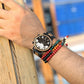 Wooden Stainless Steel Watch Men Water