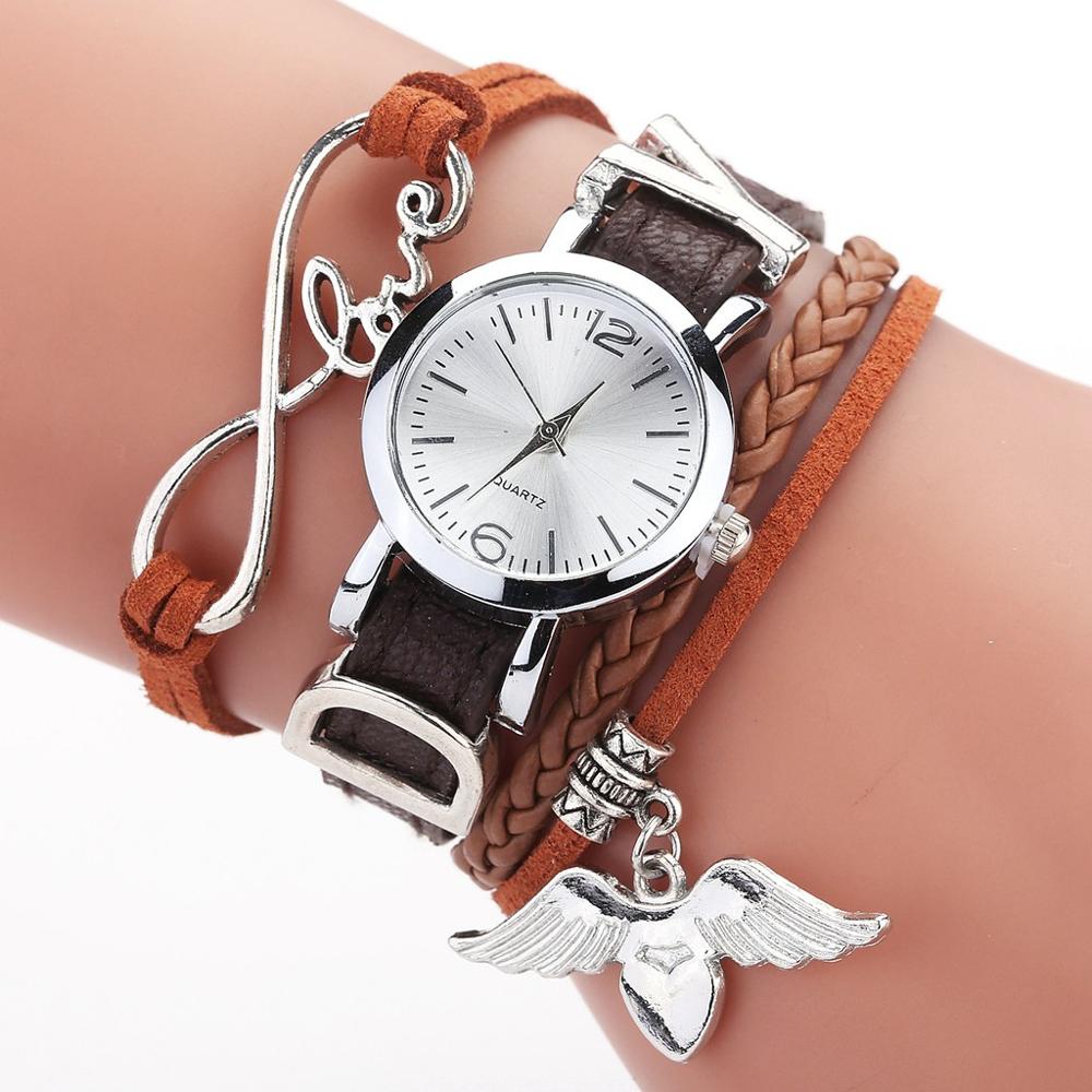 Watches For Women Luxury Silver Heart Pendant