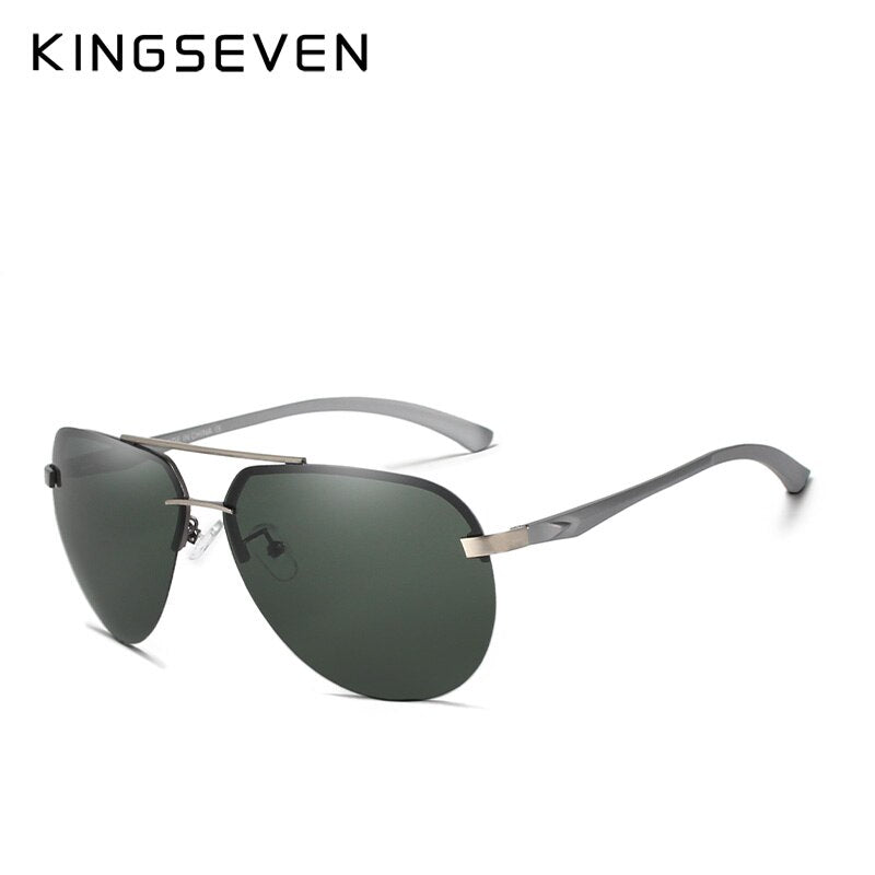 Aluminum Pilot Polarized Sunglasses Men Vintage