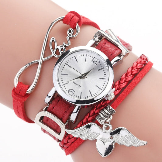 Watches For Women Luxury Silver Heart Pendant