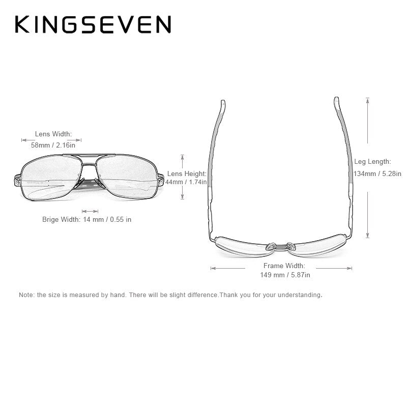 Aluminum Brand Pilot Polarized Sunglasses Men